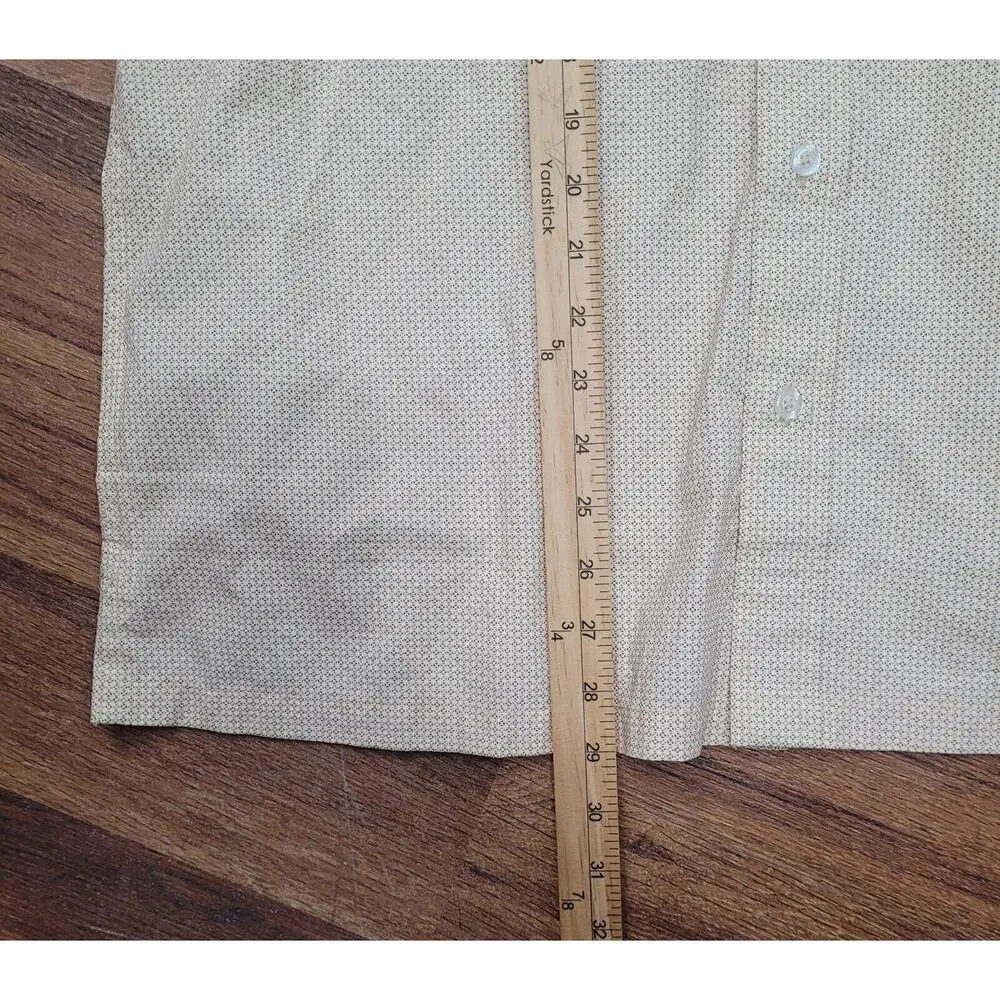 The Aviator Large Short Sleeve‎ Shirt Men's Casual Dress Diamond Pattern - Picture 7 of 8